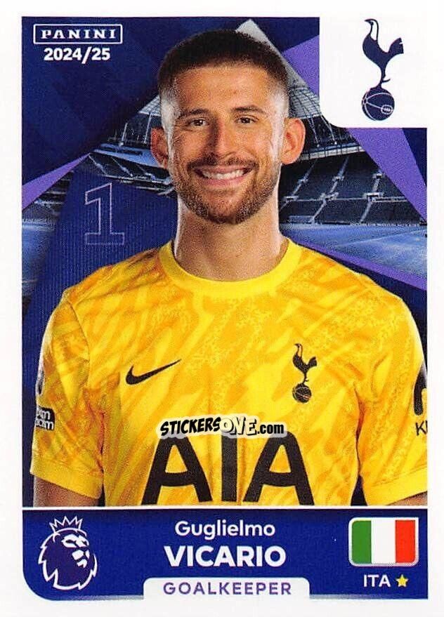 Figurina Guglielmo Vicario - English Premier League 2024-2025
 n. 551 - Panini