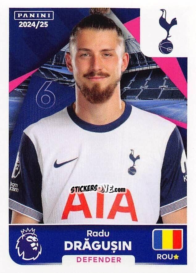 Sticker Radu Drăgușin - English Premier League 2024-2025
 n. 556 - Panini