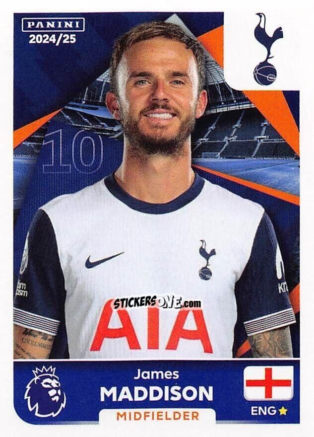 Sticker James Maddison - English Premier League 2024-2025
 n. 562 - Panini