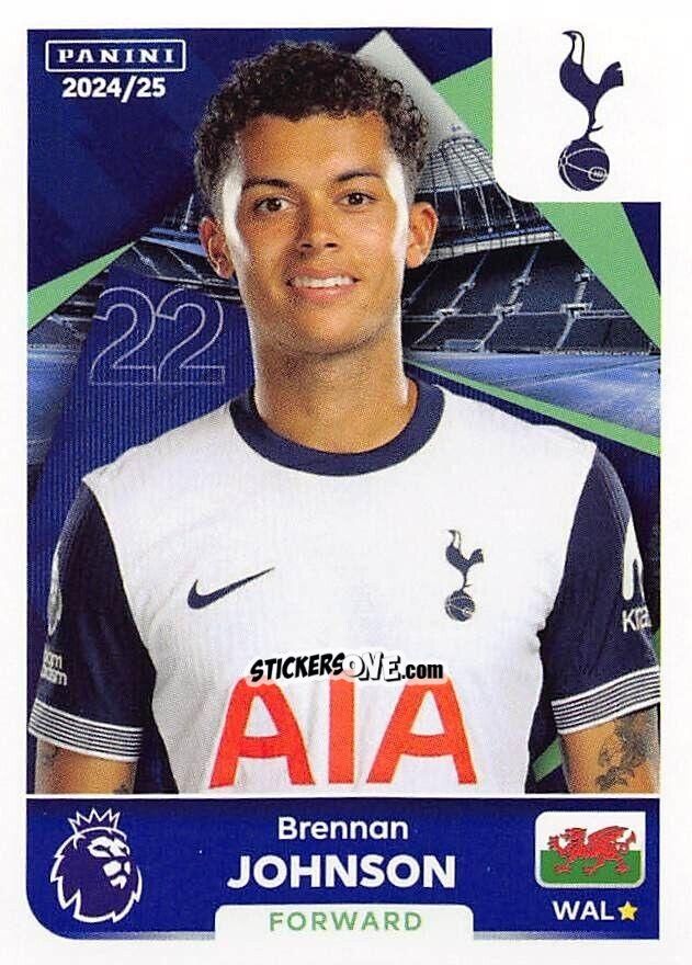 Sticker Brennan Johnson - English Premier League 2024-2025
 n. 571 - Panini