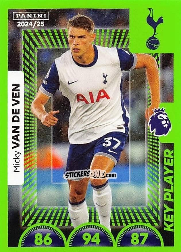 Cromo Micky van de Ven (Key Player) - English Premier League 2024-2025
 n. 575 - Panini