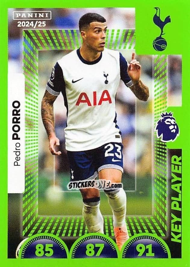 Sticker Pedro Porro (Key Player) - English Premier League 2024-2025
 n. 576 - Panini