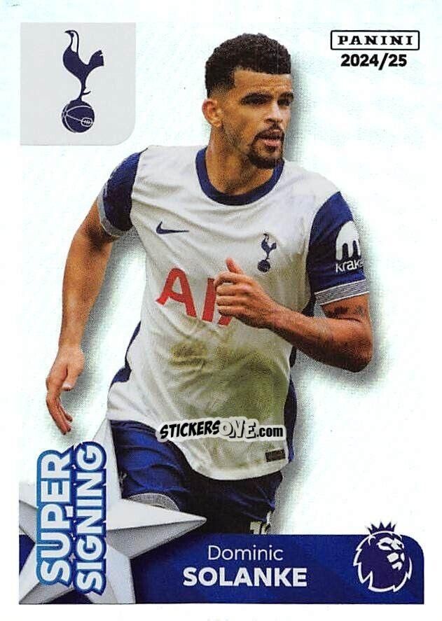 Figurina Dominic Solanke (Super Signing) - English Premier League 2024-2025
 n. 578 - Panini