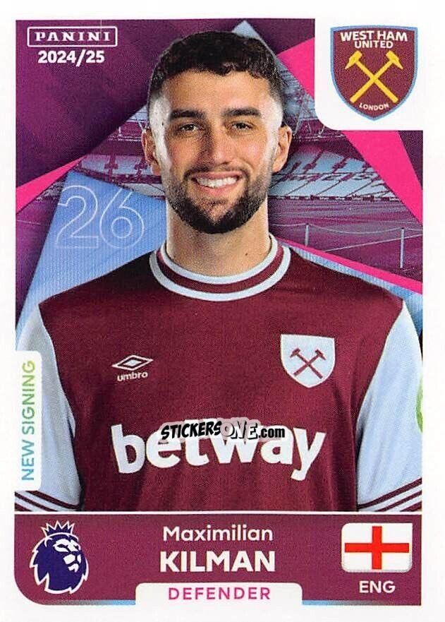 Sticker Maximilian Kilman - English Premier League 2024-2025
 n. 582 - Panini