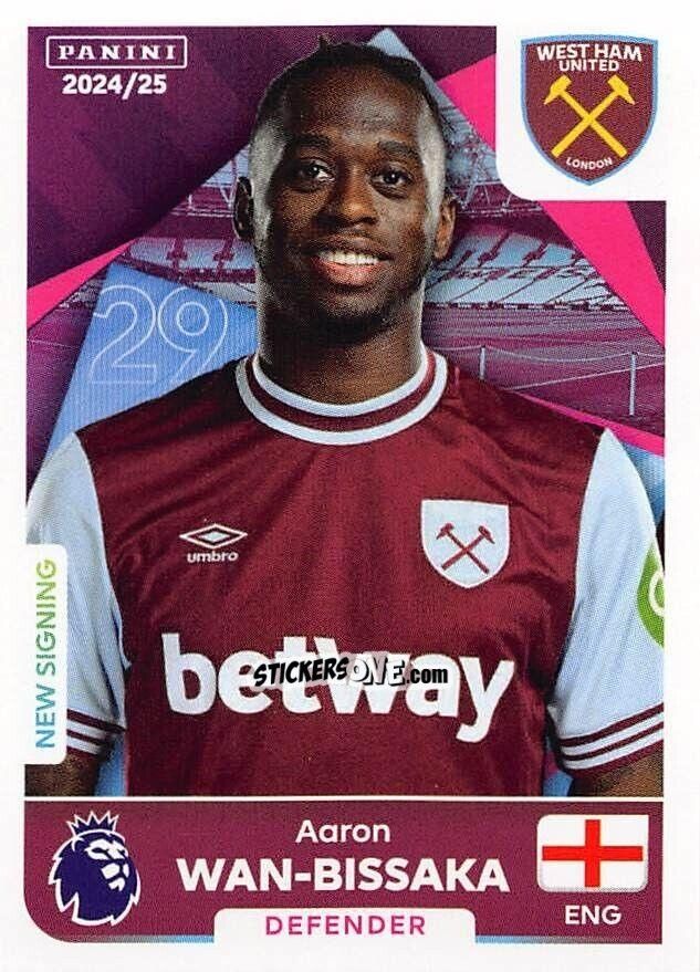Sticker Aaron Wan-Bissaka - English Premier League 2024-2025
 n. 583 - Panini