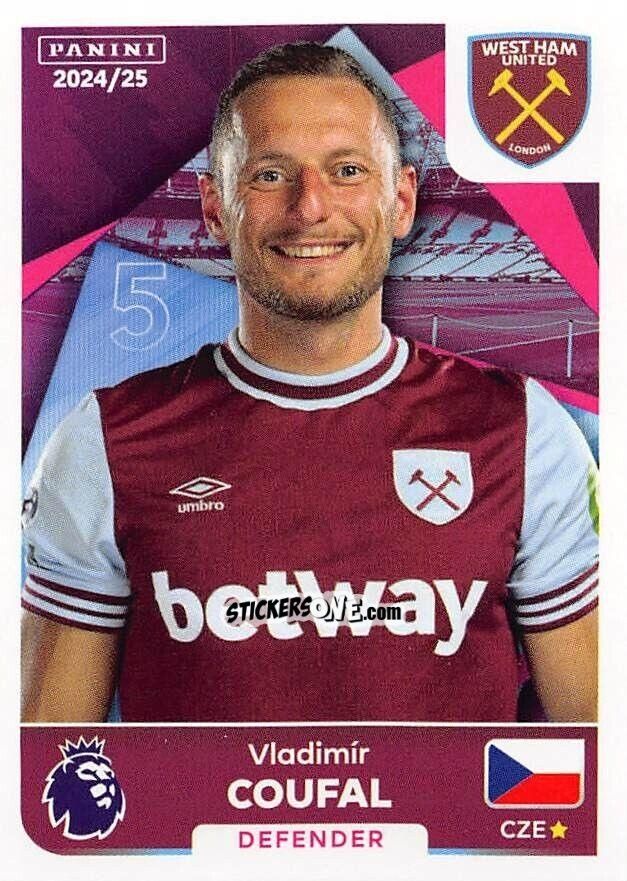Figurina Vladimír Coufal - English Premier League 2024-2025
 n. 586 - Panini