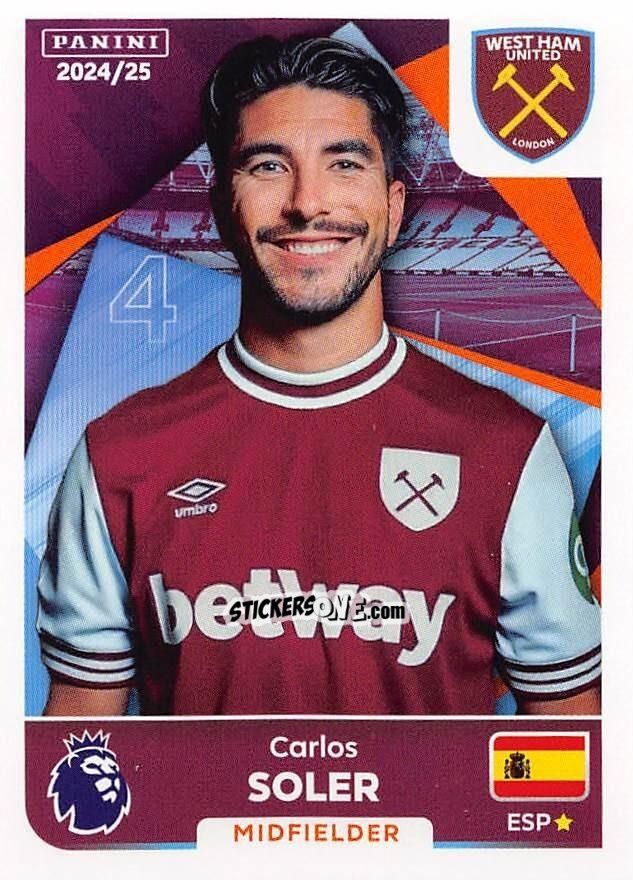 Sticker Carlos Soler - English Premier League 2024-2025
 n. 590 - Panini