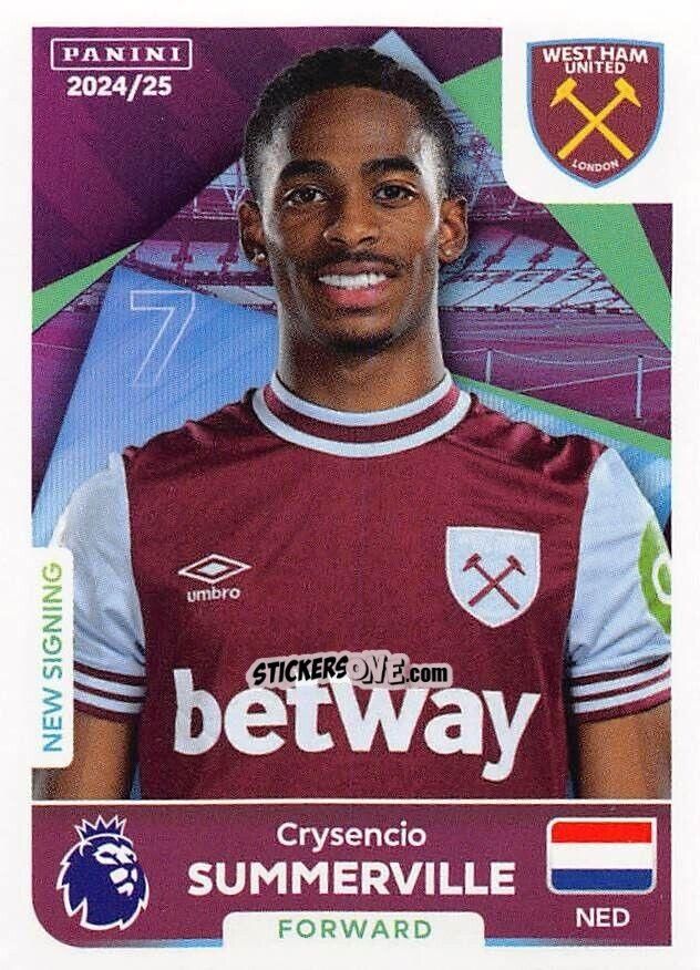 Figurina Crysencio Summerville - English Premier League 2024-2025
 n. 603 - Panini