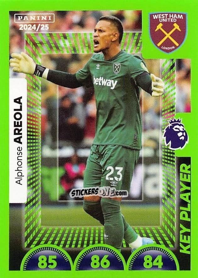 Sticker Alphonse Areola (Key Player) - English Premier League 2024-2025
 n. 604 - Panini