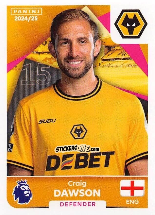Cromo Craig Dawson - English Premier League 2024-2025
 n. 611 - Panini