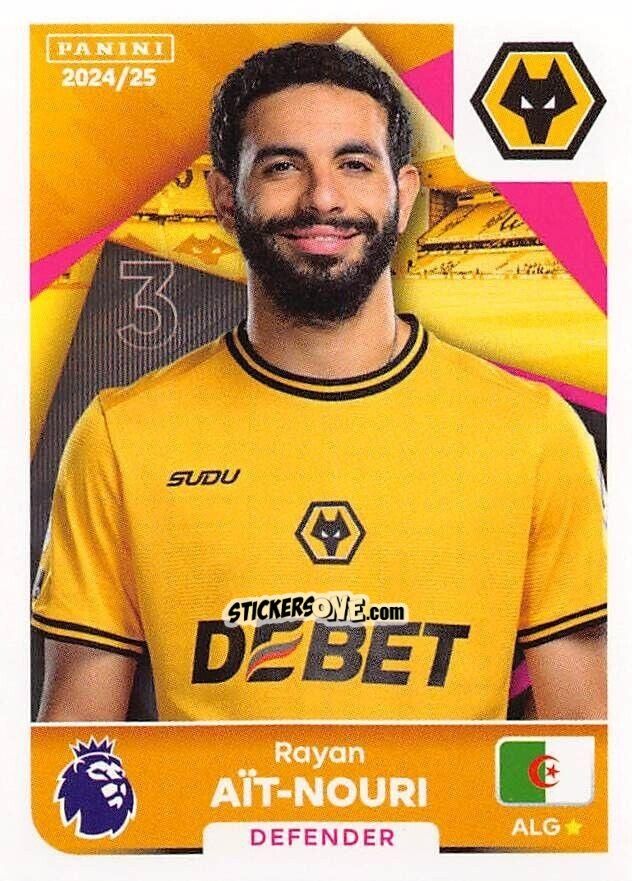Figurina Rayan Aït-Nouri - English Premier League 2024-2025
 n. 615 - Panini