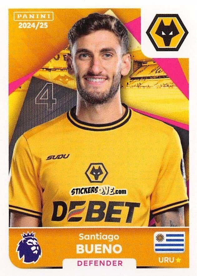 Sticker Santiago Bueno - English Premier League 2024-2025
 n. 616 - Panini