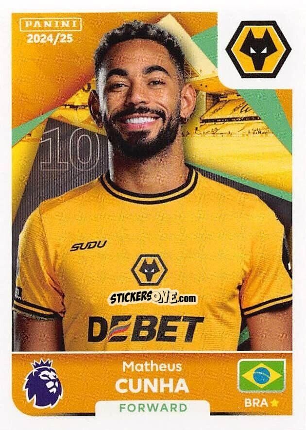 Sticker Matheus Cunha - English Premier League 2024-2025
 n. 625 - Panini