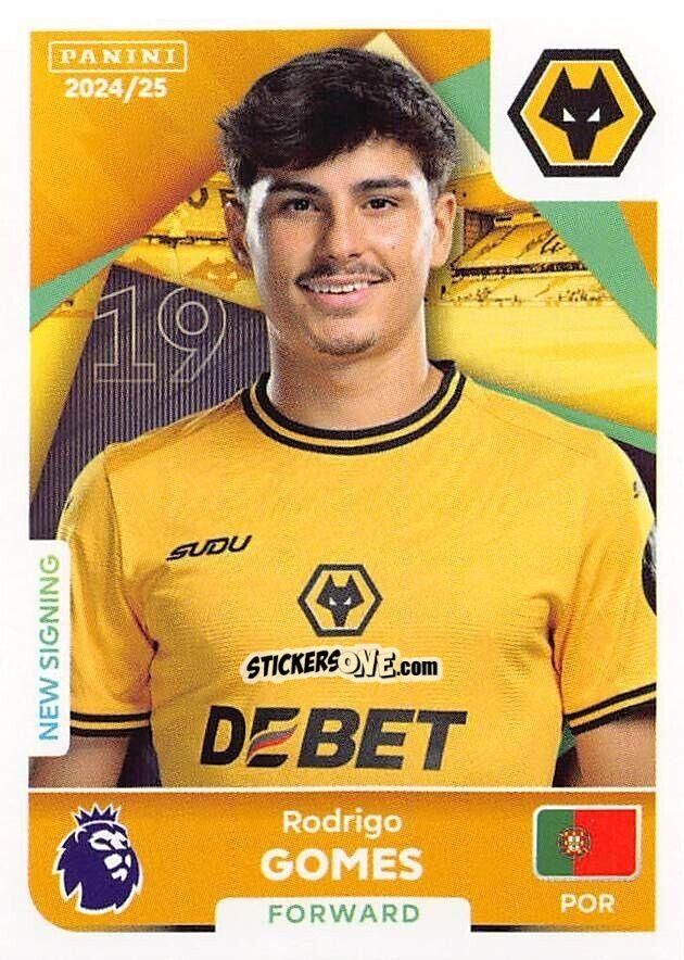 Sticker Rodrigo Gomes - English Premier League 2024-2025
 n. 626 - Panini