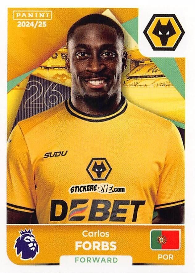 Figurina Carlos Forbs - English Premier League 2024-2025
 n. 628 - Panini