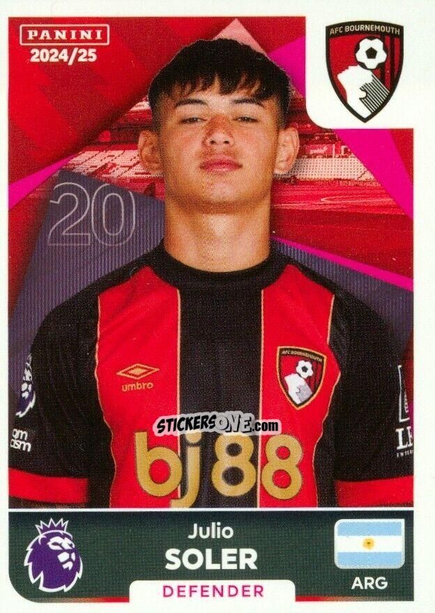 Sticker Julio Soler - English Premier League 2024-2025
 n. U1 - Panini