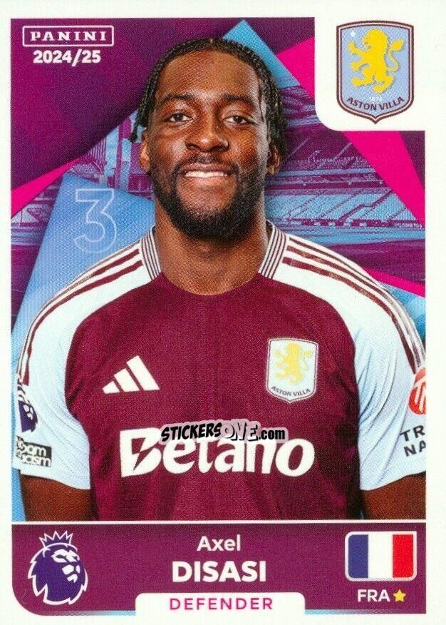 Sticker Axel Disasi - English Premier League 2024-2025
 n. U3 - Panini