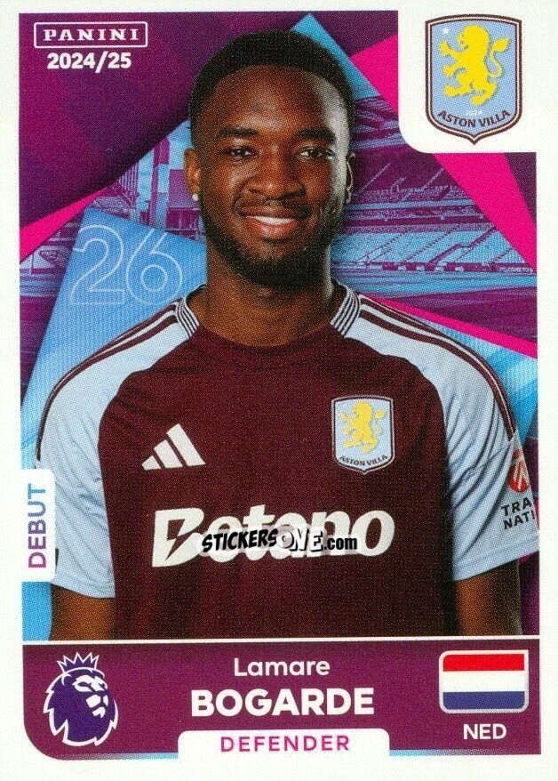 Figurina Lamare Bogarde - English Premier League 2024-2025
 n. U5 - Panini