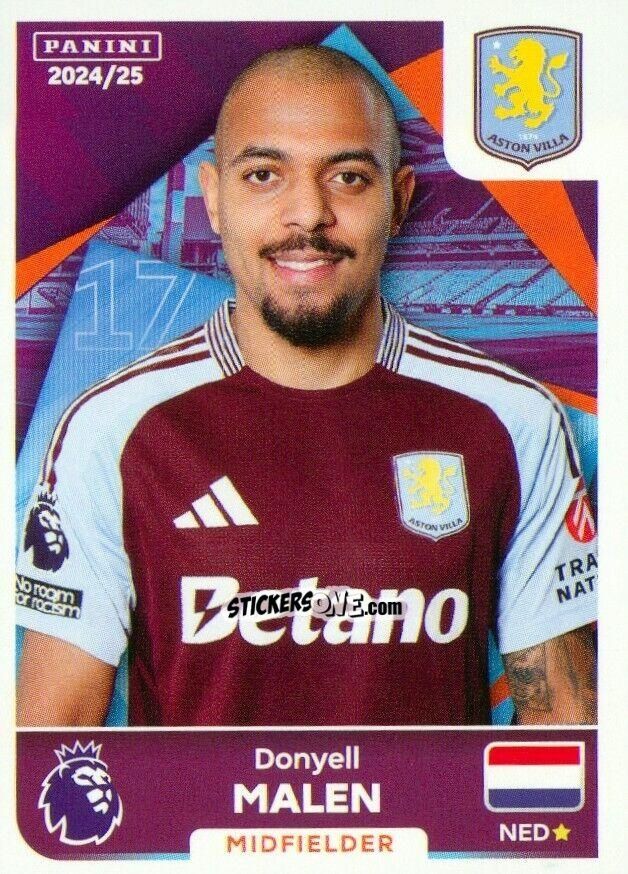 Sticker Donyell Malen - English Premier League 2024-2025
 n. U6 - Panini