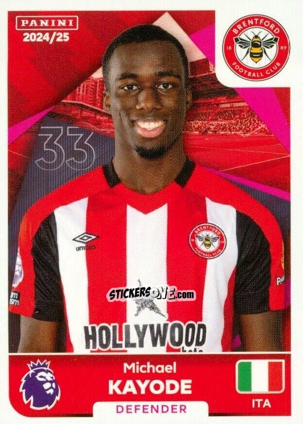 Sticker Michael Kayode - English Premier League 2024-2025
 n. U9 - Panini