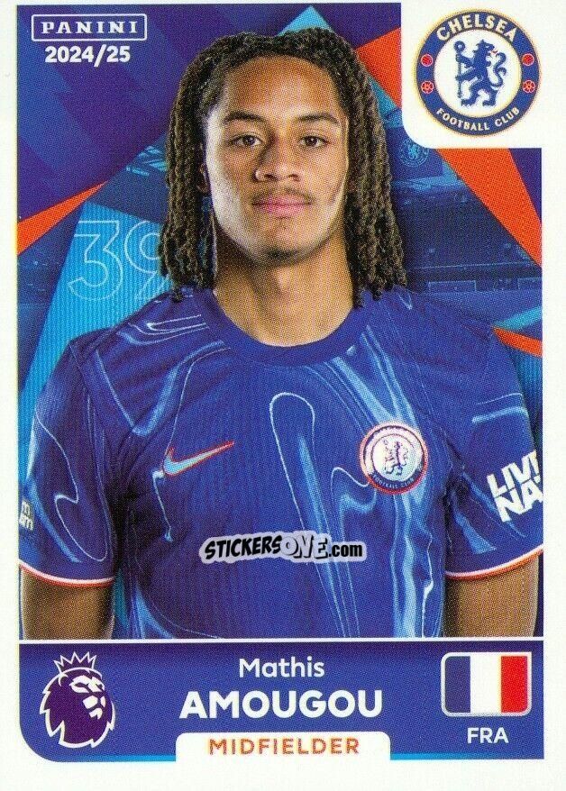 Cromo Mathis Amougou - English Premier League 2024-2025
 n. U13 - Panini