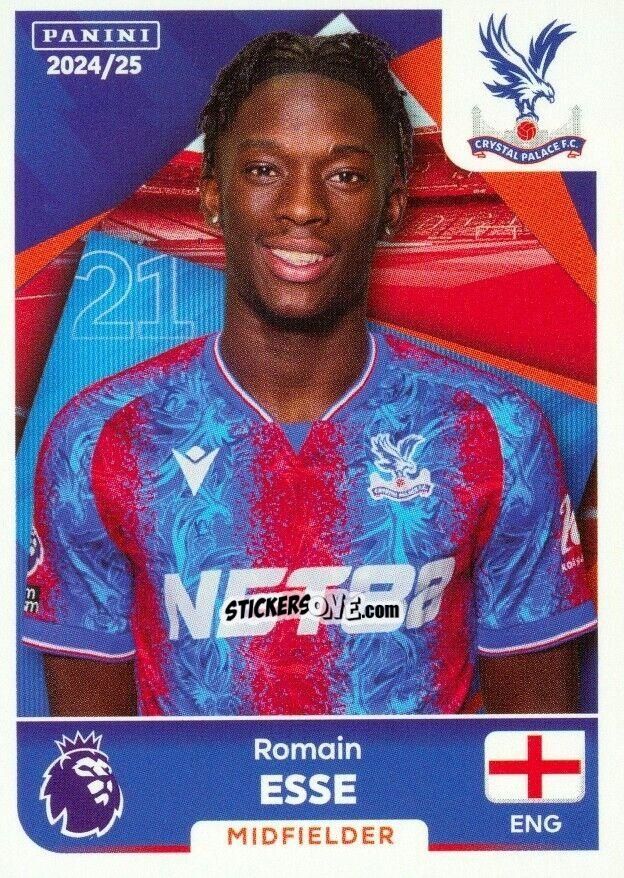 Figurina Romain Esse - English Premier League 2024-2025
 n. U16 - Panini