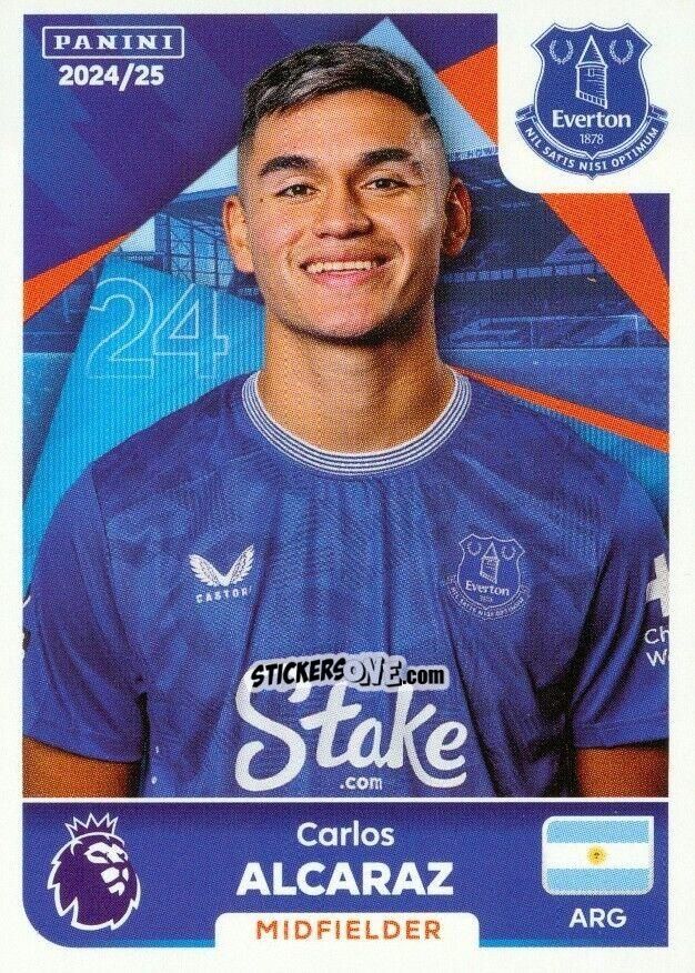Sticker Carlos Alcaraz - English Premier League 2024-2025
 n. U18 - Panini