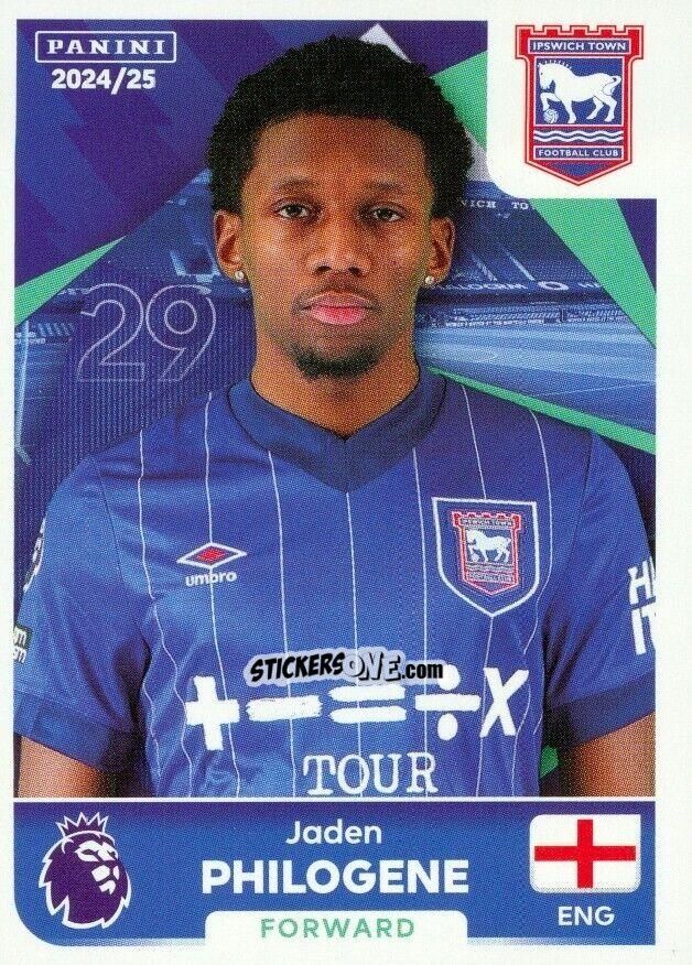 Sticker Jaden Philogene - English Premier League 2024-2025
 n. U22 - Panini