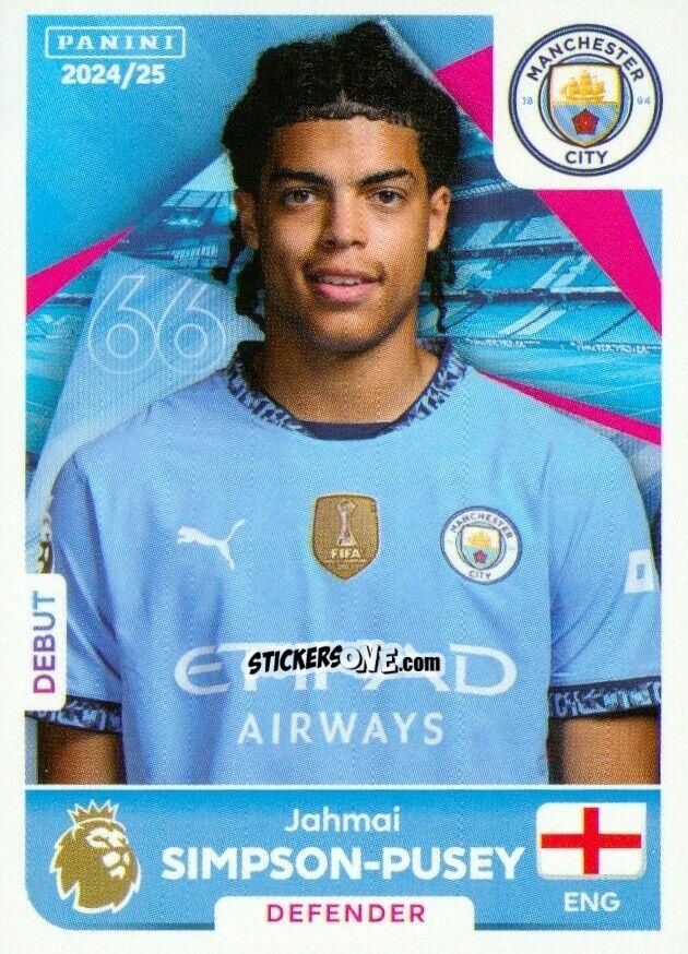 Cromo Jahmai Simpson-Pusey - English Premier League 2024-2025
 n. U28 - Panini