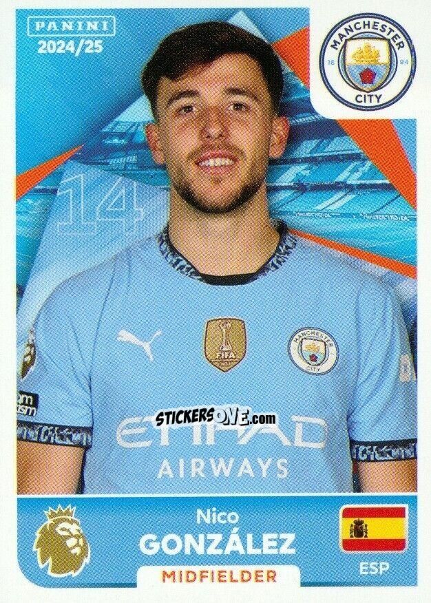 Figurina Nico Gonzalez - English Premier League 2024-2025
 n. U29 - Panini