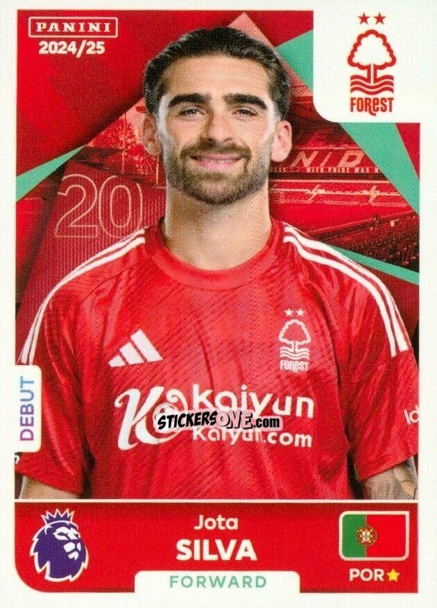 Figurina Jota Silva - English Premier League 2024-2025
 n. U34 - Panini