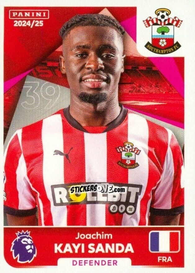 Cromo Joachim Kayi Sanda - English Premier League 2024-2025
 n. U38 - Panini
