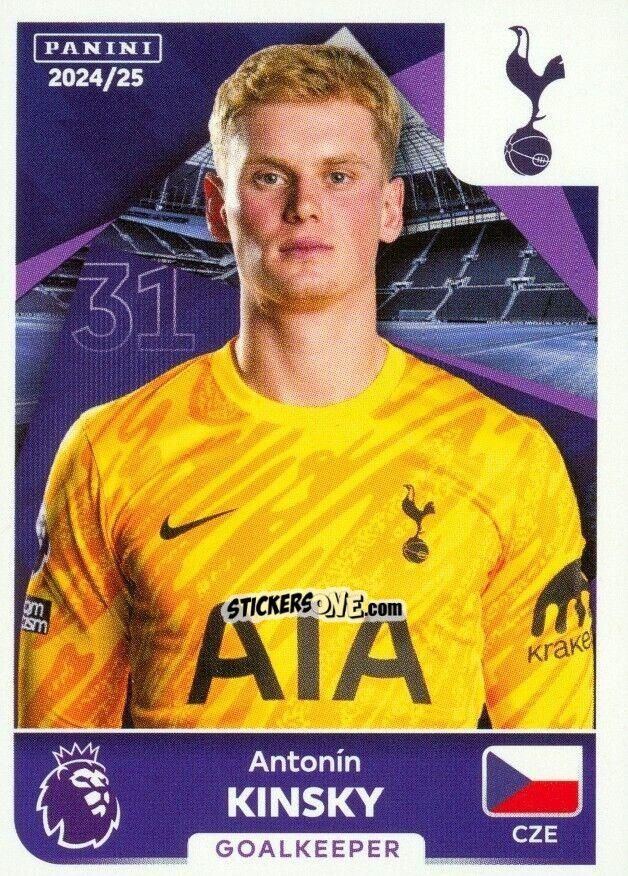 Cromo Antonin Kinsky - English Premier League 2024-2025
 n. U40 - Panini