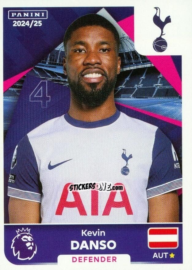 Sticker Kevin Danso - English Premier League 2024-2025
 n. U41 - Panini