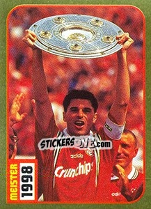 Sticker Ciriaco Sforza Meister 1998 - German Fussball Bundesliga 1998-1999 n. 2 - Panini