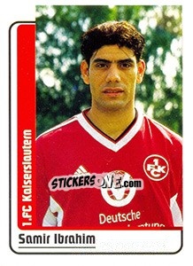 Sticker Samir Ibrahim - German Fussball Bundesliga 1998-1999 - Panini