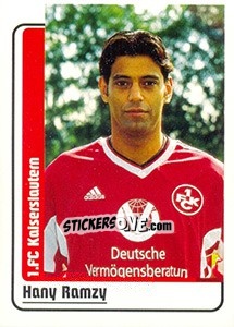 Sticker Hany Ramzy - German Fussball Bundesliga 1998-1999 - Panini