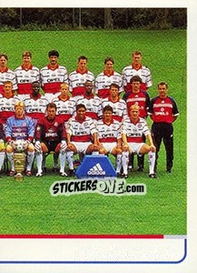 Sticker Mannschaftshälfte - German Fussball Bundesliga 1998-1999 - Panini