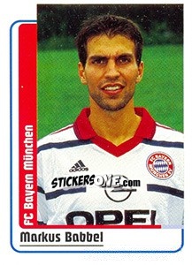 Sticker Markus Babbel - German Fussball Bundesliga 1998-1999 - Panini