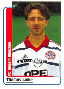 Sticker Thomas Linke - German Fussball Bundesliga 1998-1999 - Panini