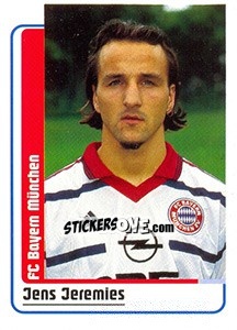 Sticker Jens Jeremies - German Fussball Bundesliga 1998-1999 - Panini