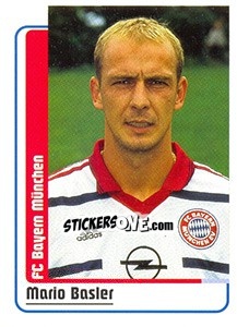 Sticker Mario Basler - German Fussball Bundesliga 1998-1999 - Panini