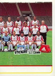 Sticker Mannschaftshälfte - German Fussball Bundesliga 1998-1999 - Panini