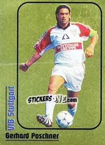 Sticker Gerhard Poschner - German Fussball Bundesliga 1998-1999 - Panini