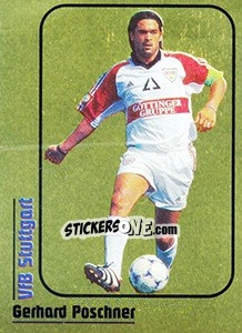 Sticker Gerhard Poschner - German Fussball Bundesliga 1998-1999 n. 86 - Panini