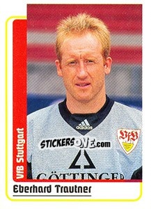 Sticker Eberhard Trautner - German Fussball Bundesliga 1998-1999 - Panini