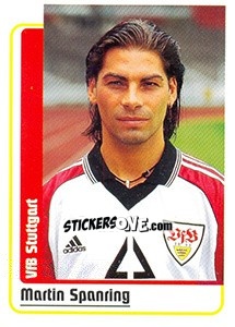 Sticker Martin Spanring - German Fussball Bundesliga 1998-1999 - Panini
