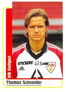 Sticker Thomas Schneider - German Fussball Bundesliga 1998-1999 - Panini