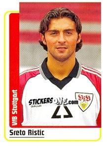 Sticker Sreto Ristic - German Fussball Bundesliga 1998-1999 - Panini
