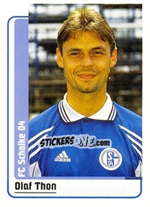 Sticker Olaf Thon - German Fussball Bundesliga 1998-1999 n. 118 - Panini